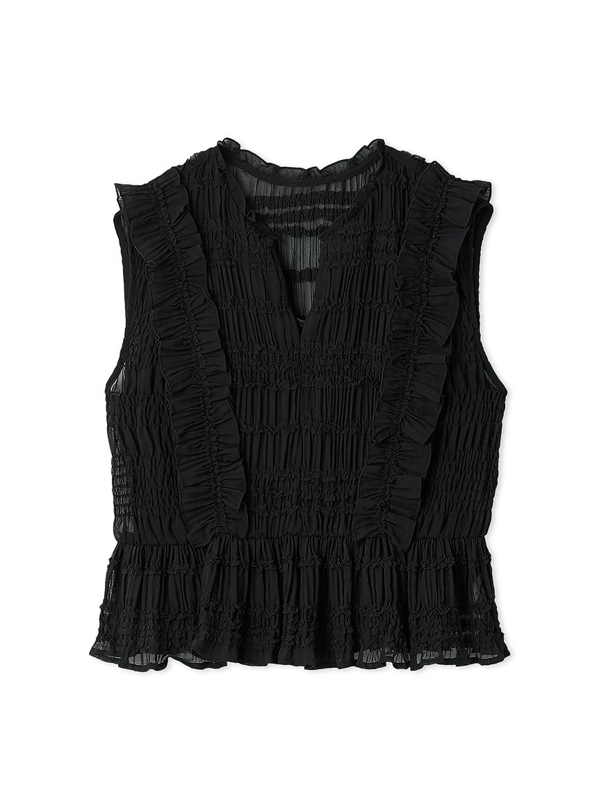 シャーリングフリルブラウス(ブラウス・シャツ)｜TOPS（トップス