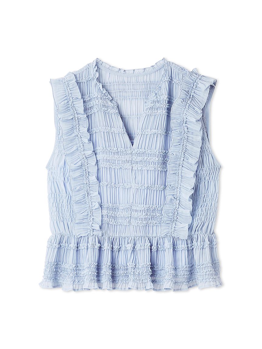 シャーリングフリルブラウス(ブラウス・シャツ)｜TOPS（トップス