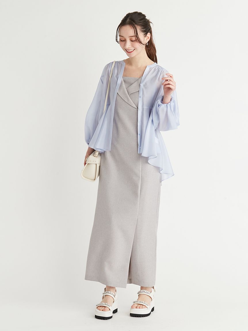 シアーフレアブラウス(ブラウス・シャツ)｜TOPS（トップス