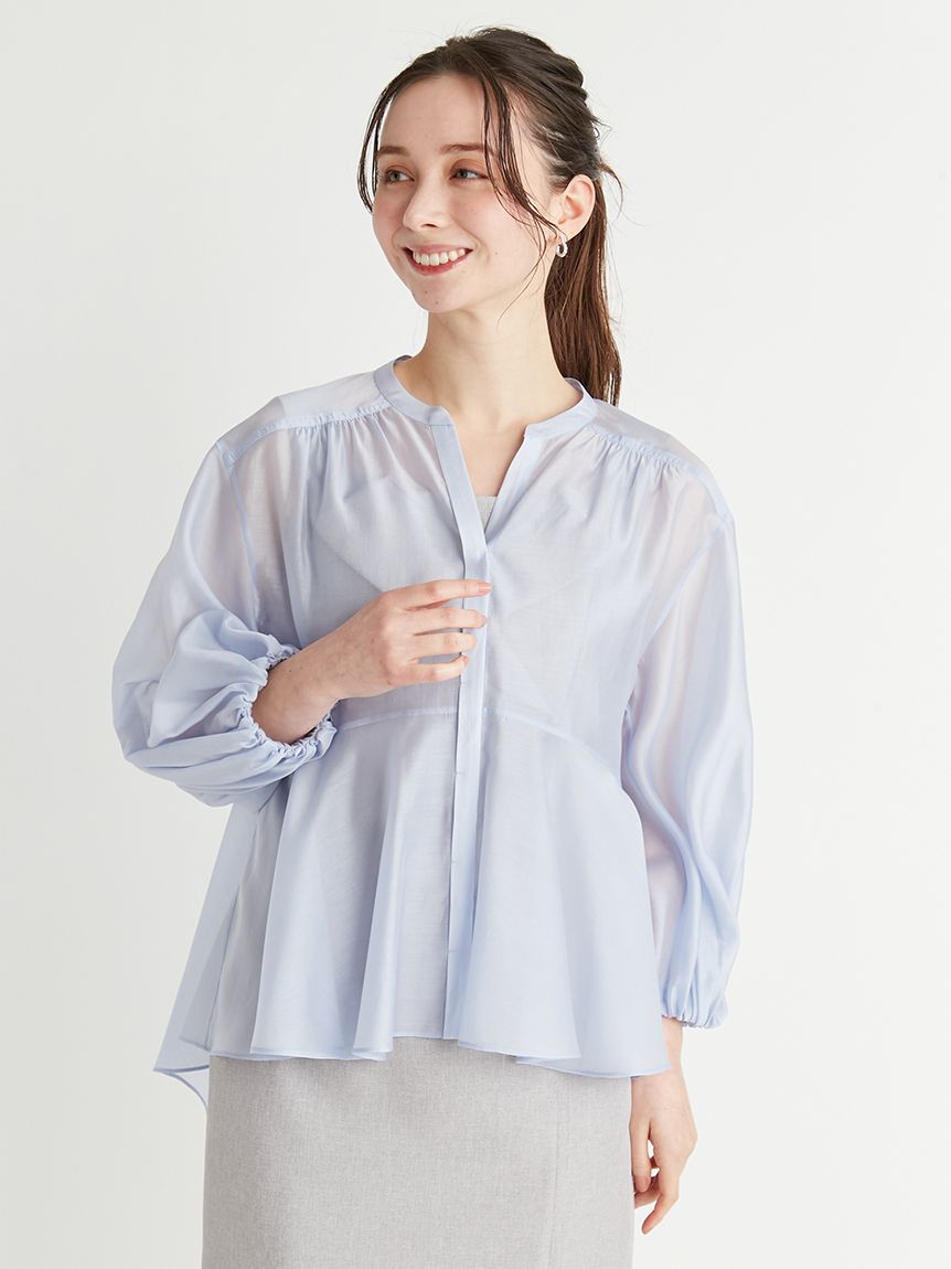 シアーフレアブラウス(ブラウス・シャツ)｜TOPS（トップス