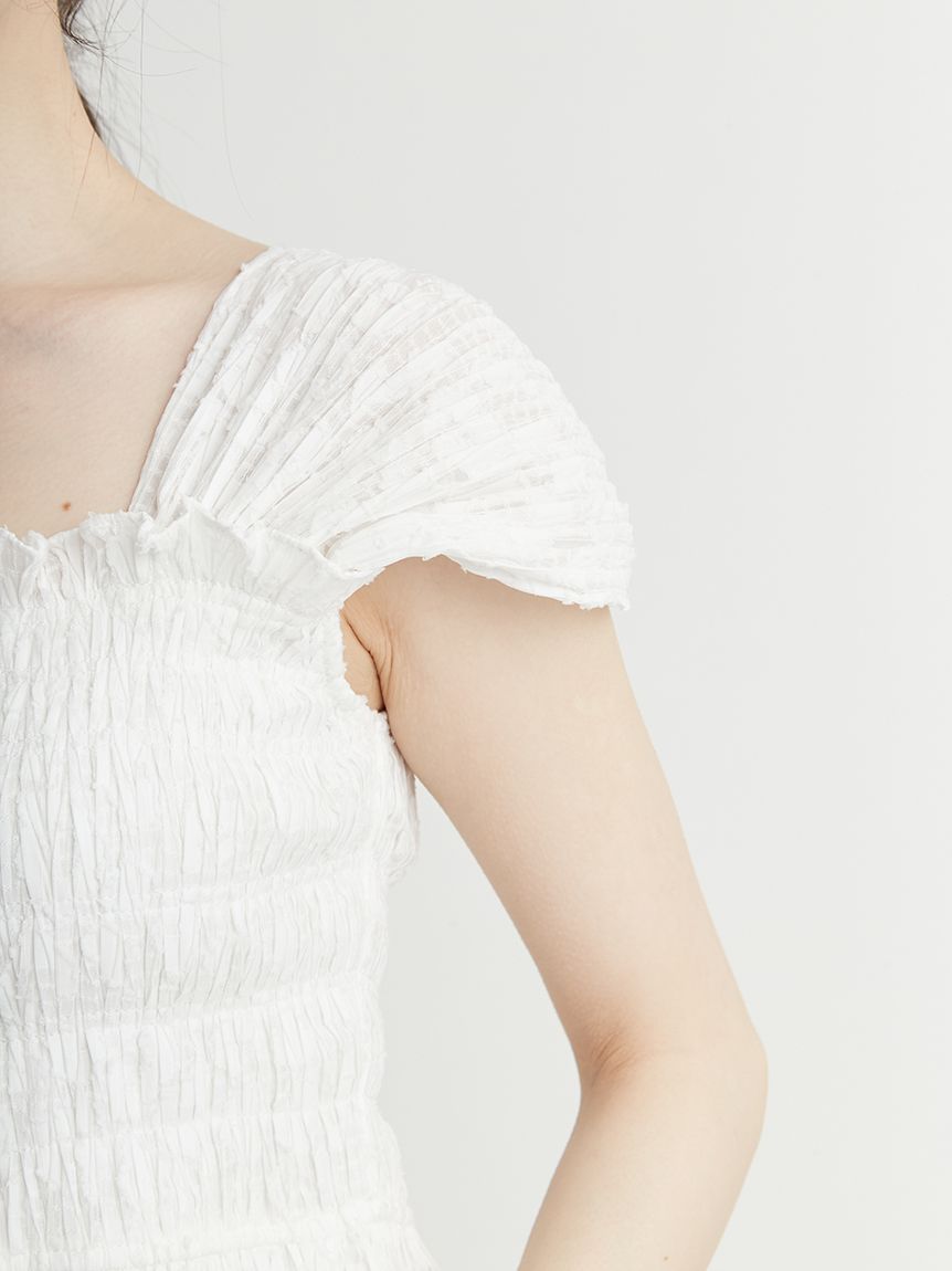シャーリングチュニックブラウス(ブラウス・シャツ)｜TOPS