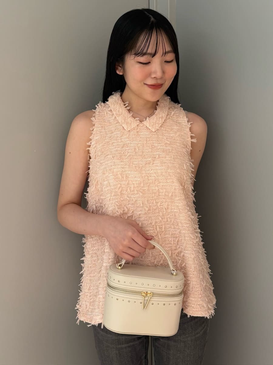 ツイードライクAラインブラウス(ブラウス・シャツ)｜TOPS（トップス