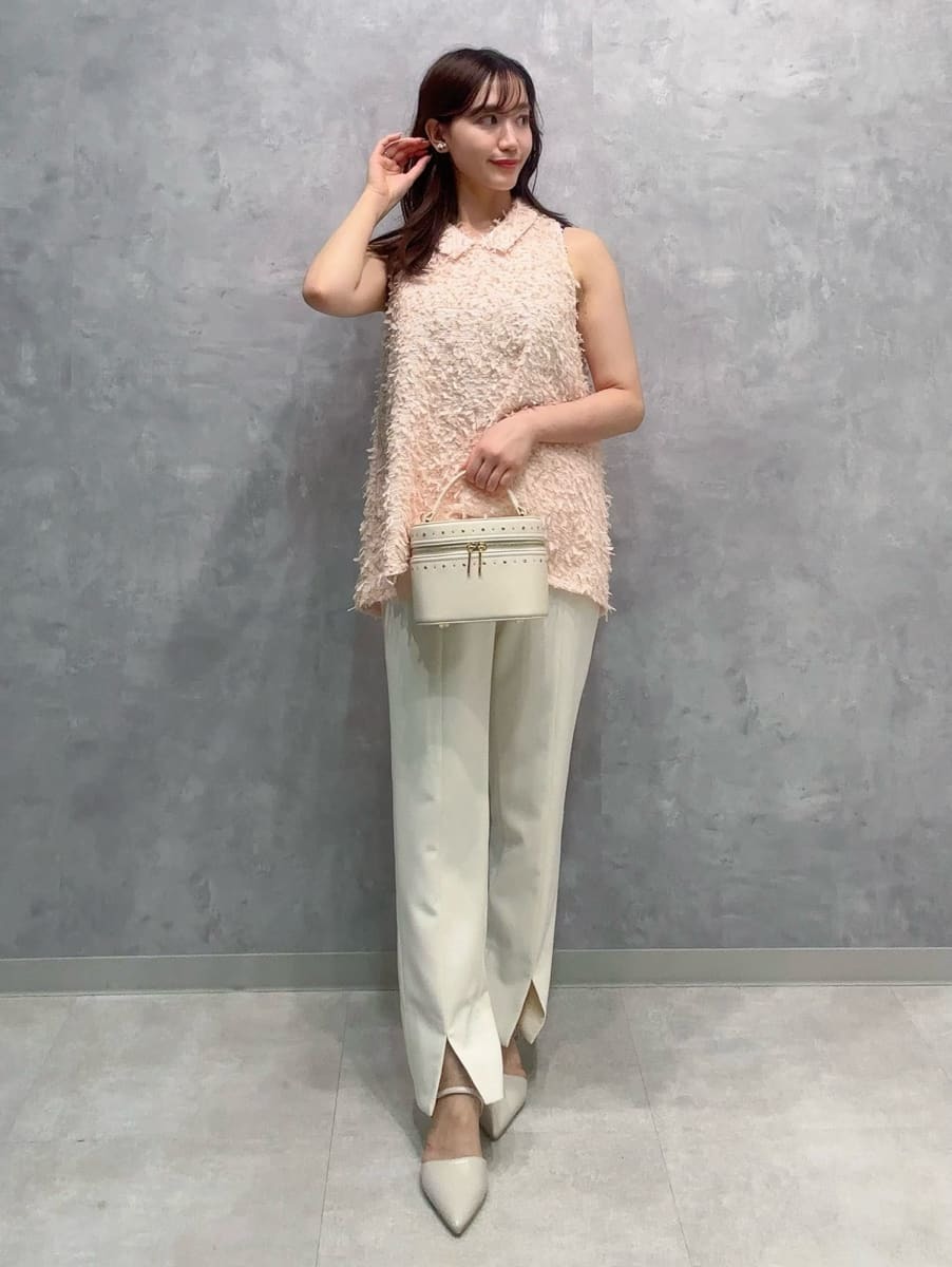 CELFORD（セルフォード）ツイードライクカットソージャケット ホワイト