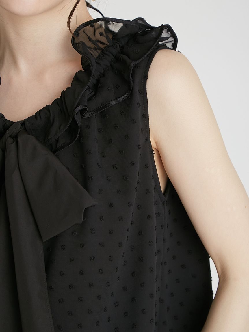 セルフォード　黒 リボン付き長袖ブラウス ブラウス・シャツ｜CELFORD（セルフォード）の通販サイト【公式】