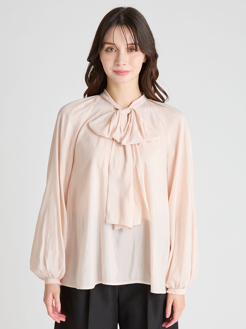 ビッグリボンシアーブラウス(ブラウス・シャツ)｜TOPS（トップス