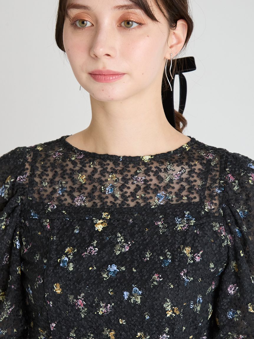ピグメントフラワーブラウス(ブラウス・シャツ)｜TOPS（トップス