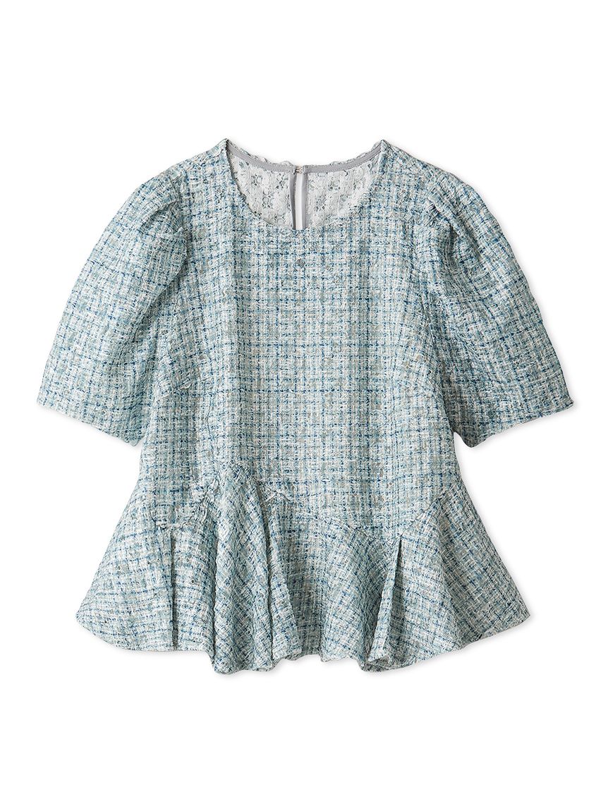 セルフォード　ペプラムトップス ブラッシュドレースペプラムトップス(ブラウス・シャツ)｜TOPS