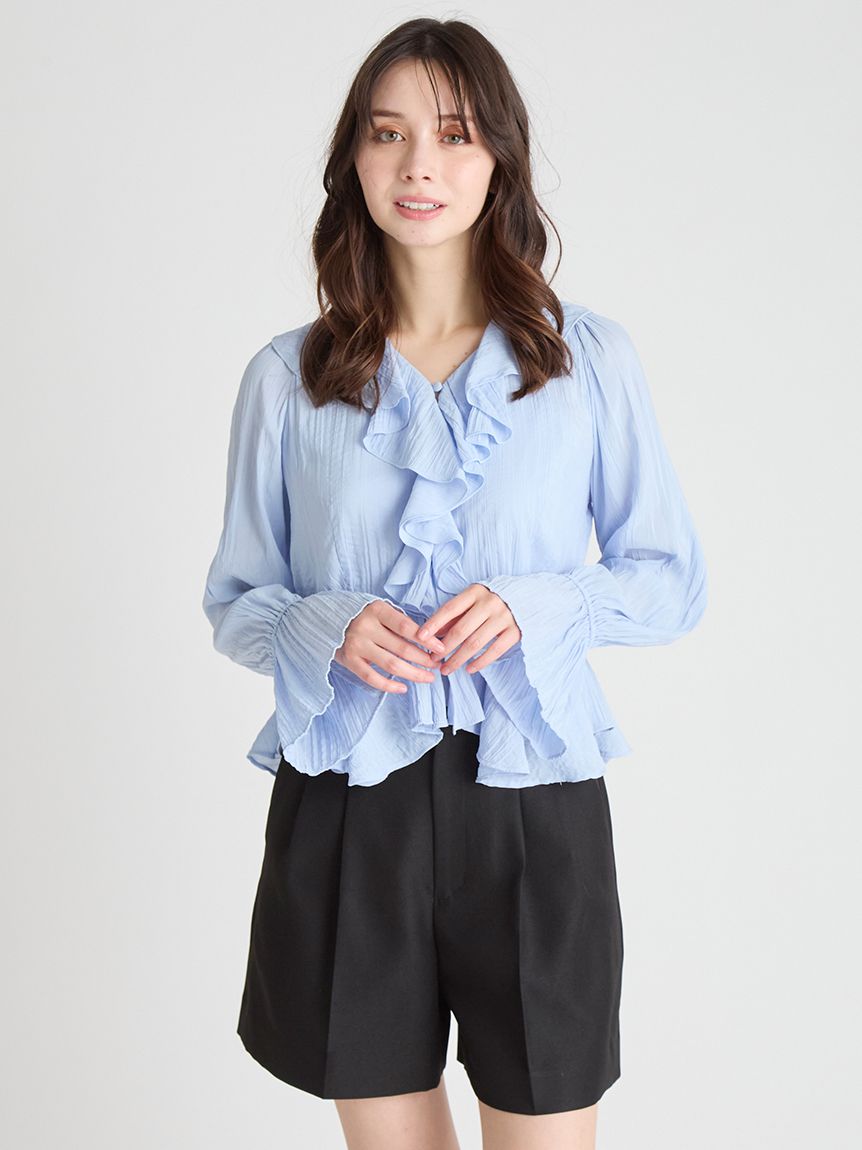 フリルペプラムブラウス(ブラウス・シャツ)｜TOPS（トップス