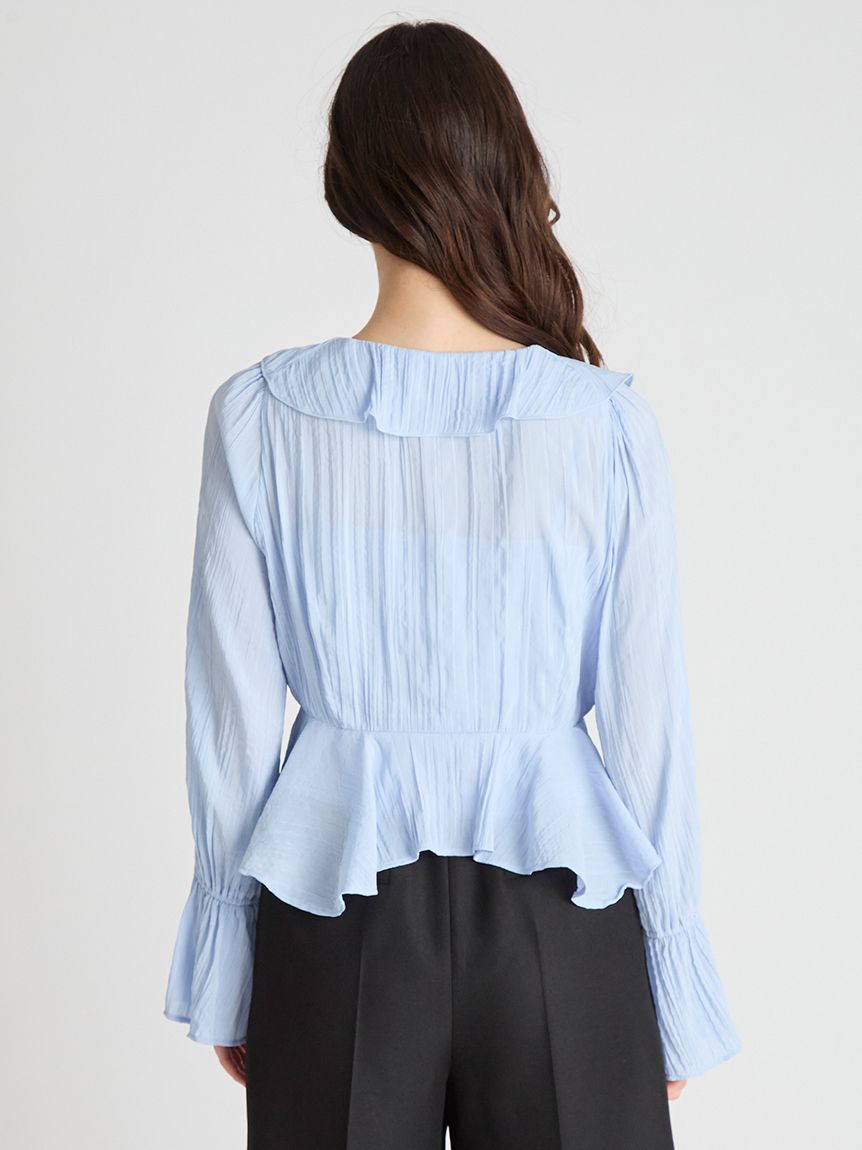 フリルペプラムブラウス(ブラウス・シャツ)｜TOPS（トップス