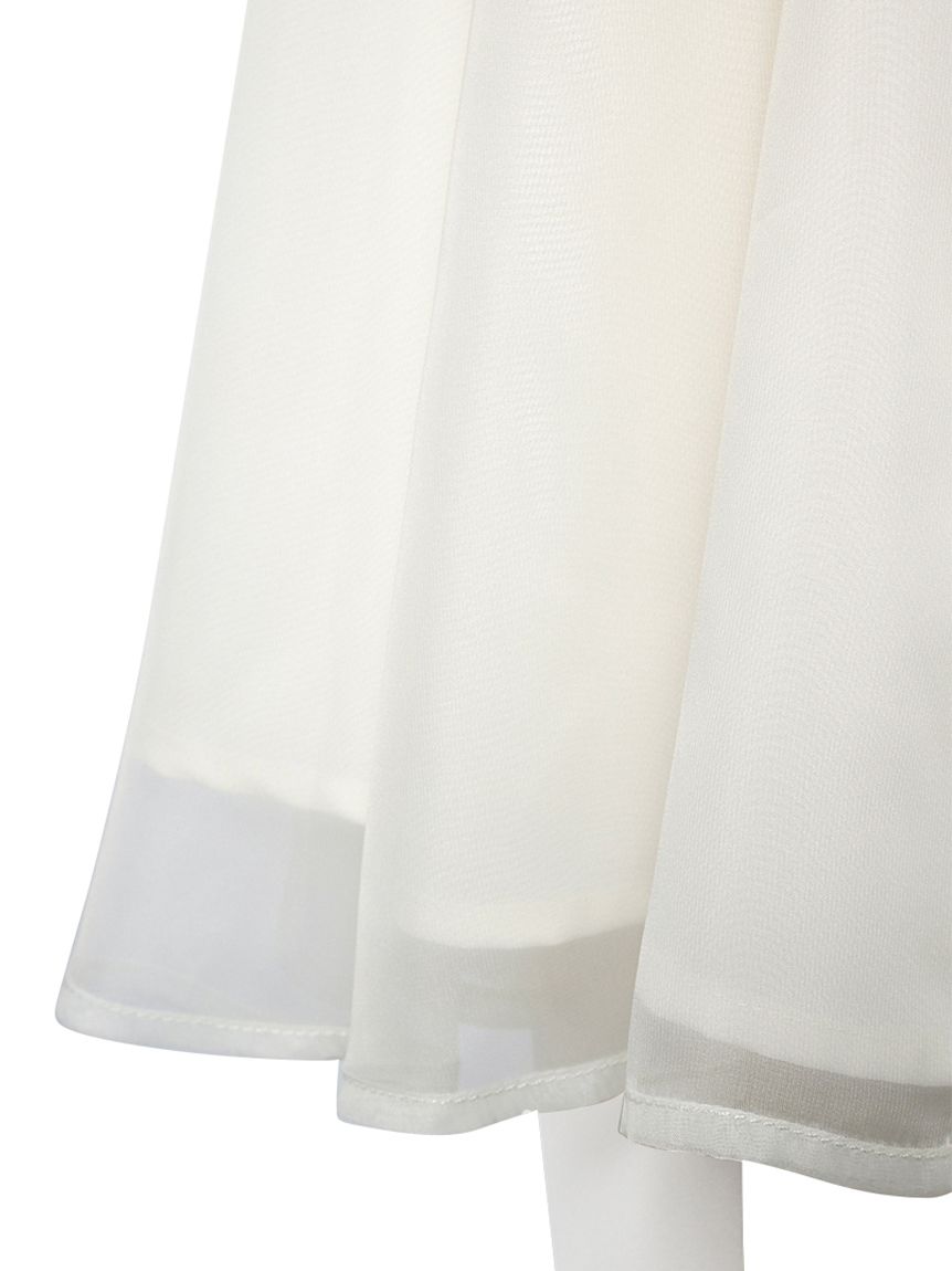 ウォッシャブル】ニットコンビレイヤードフレアブラウス(ブラウス