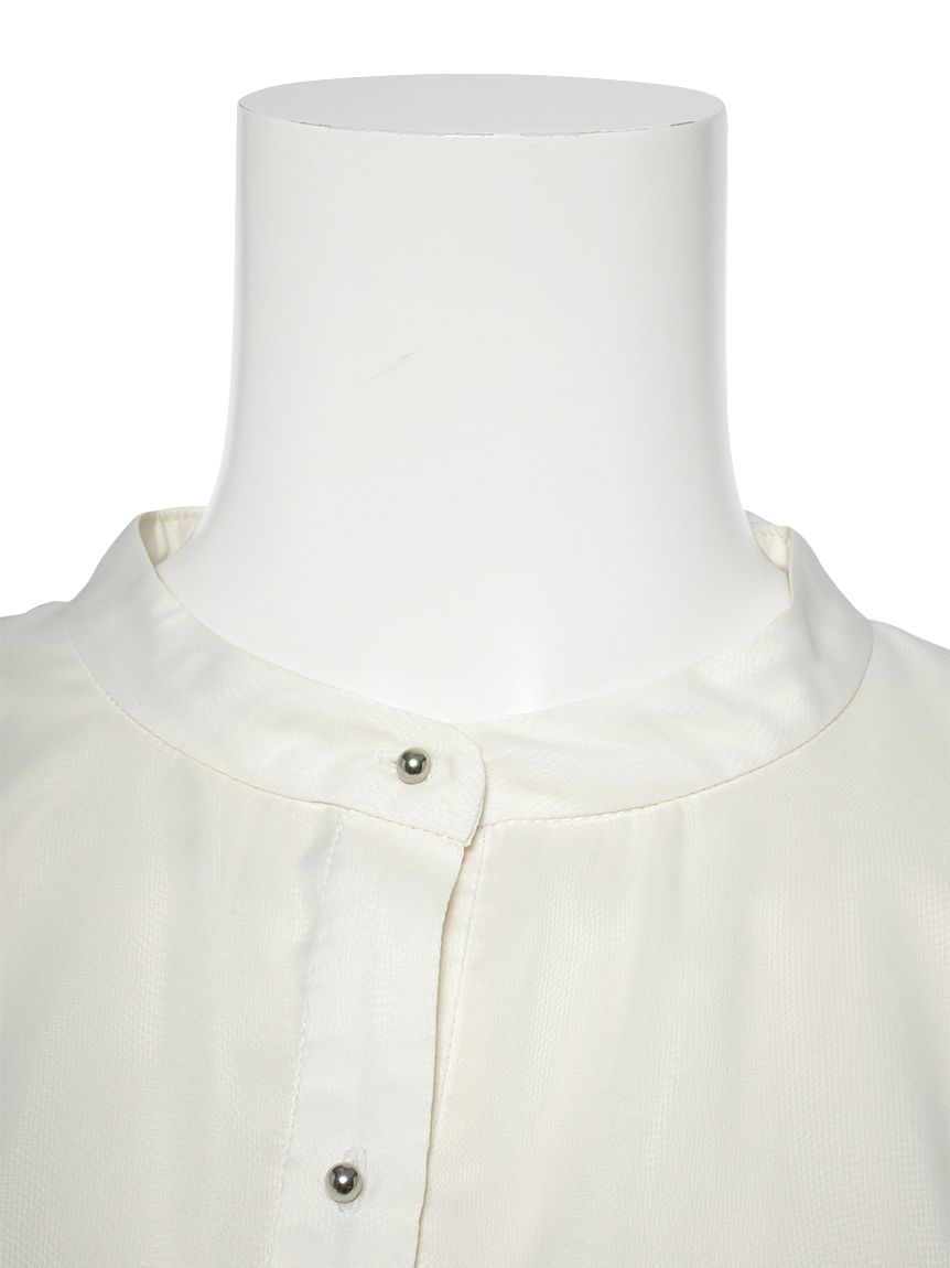 ★エンフォルド★レイヤードカフブラウス ホワイト ENFOLD(エンフォルド)】 LAYERED CUFFS SHIRT｜PARIGOT ONLINE