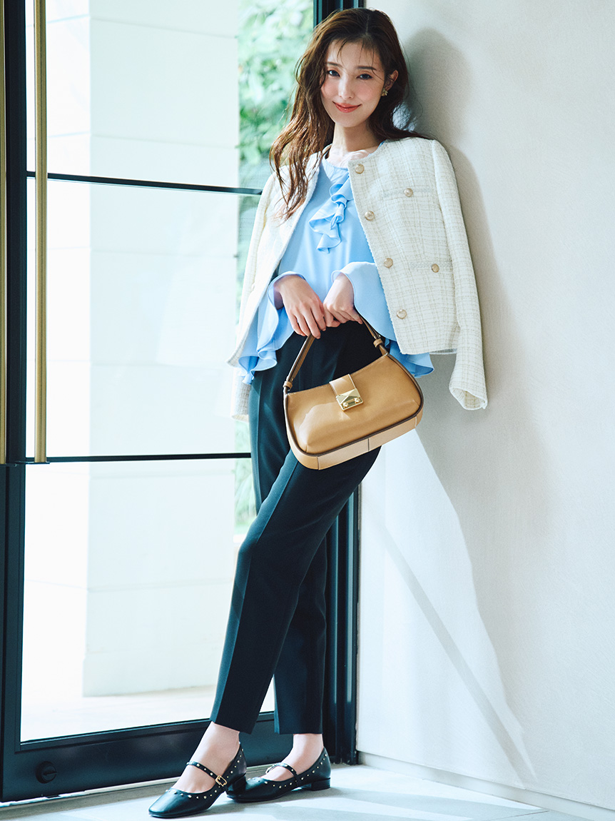 アシメラッフルブラウス(ブラウス・シャツ)｜TOPS（トップス
