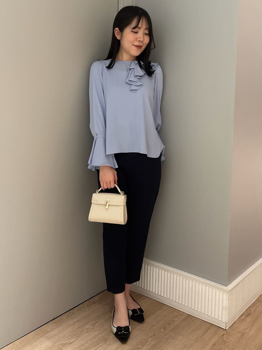 アシメラッフルブラウス(ブラウス・シャツ)｜TOPS（トップス