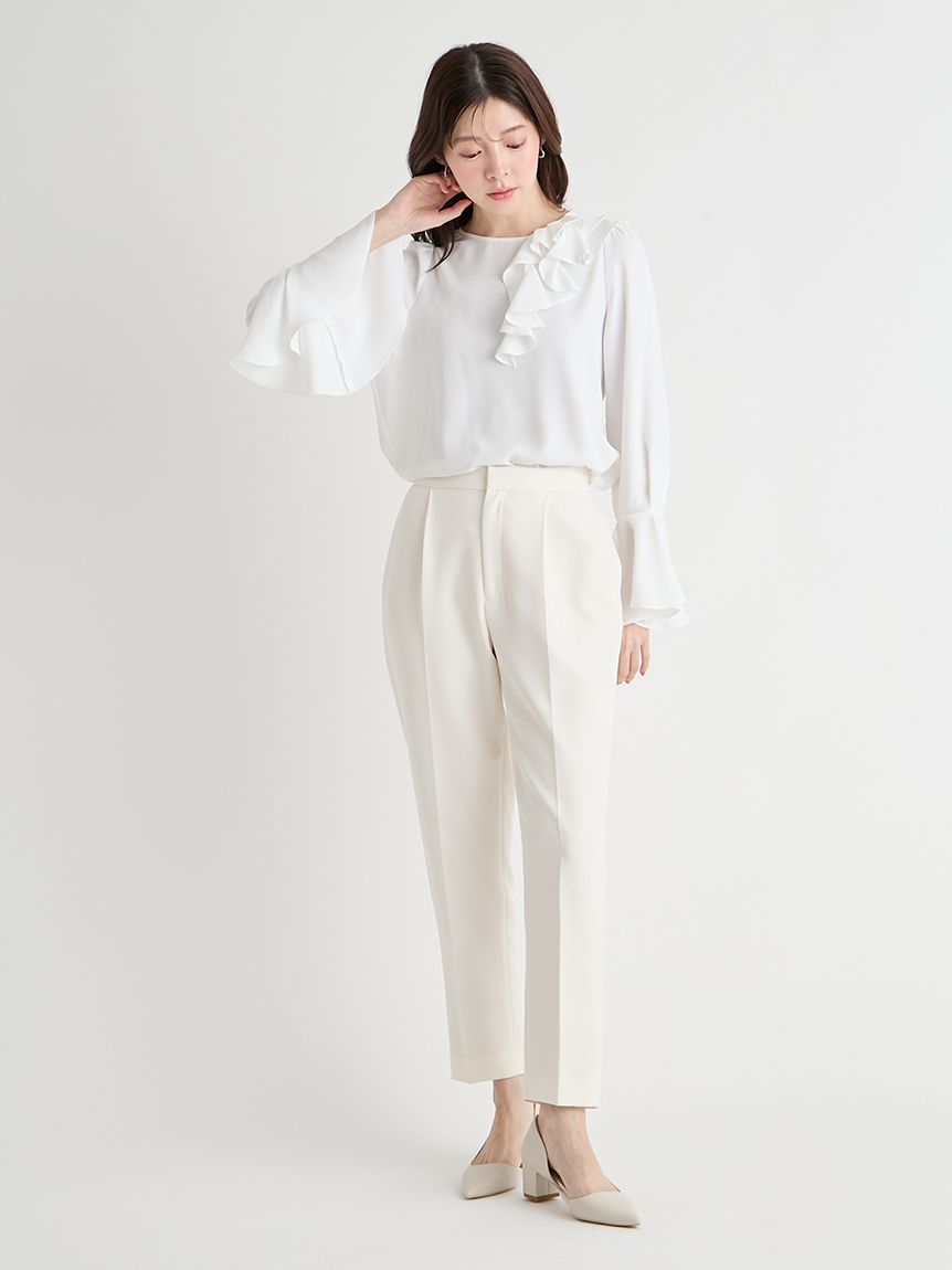 アシメラッフルブラウス(ブラウス・シャツ)｜TOPS（トップス