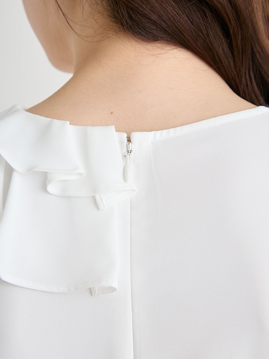 アシメラッフルブラウス(ブラウス・シャツ)｜TOPS（トップス