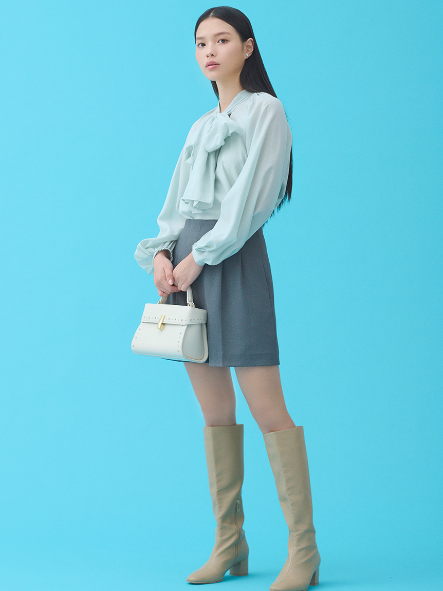 ビッグリボンセミシアーブラウス(ブラウス・シャツ)｜TOPS