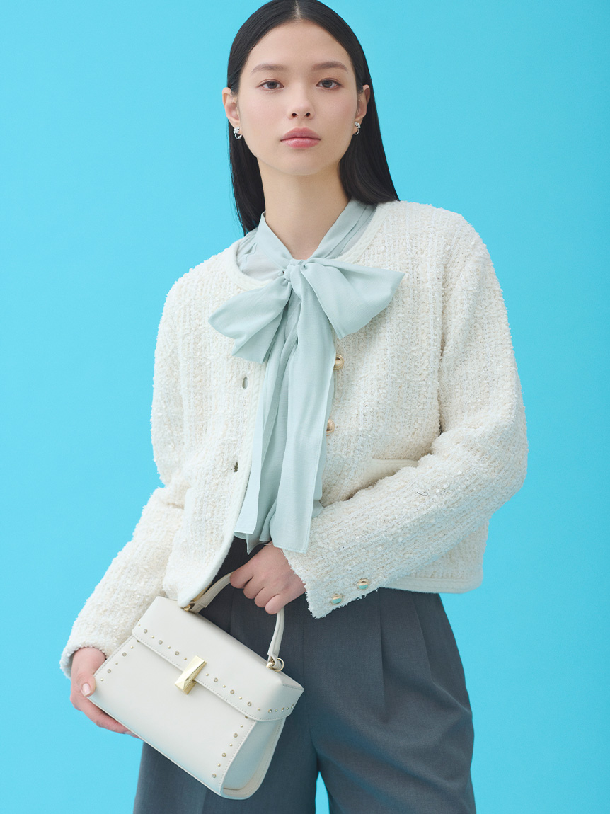 ビッグリボンセミシアーブラウス(ブラウス・シャツ)｜TOPS