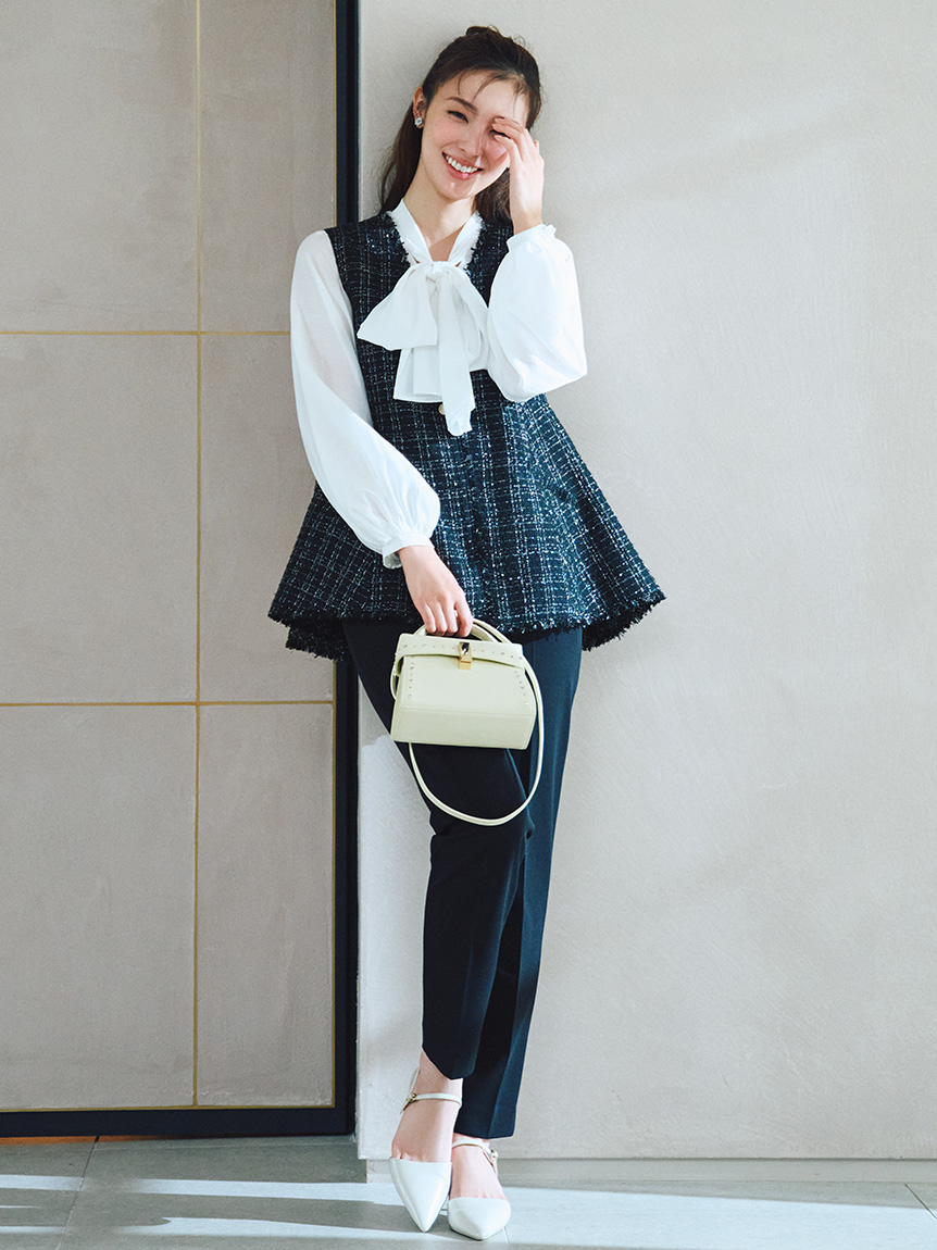 ビッグリボンセミシアーブラウス(ブラウス・シャツ)｜TOPS（トップス