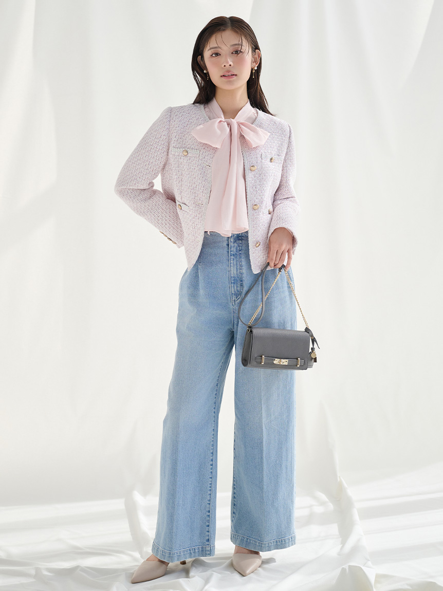 ビッグリボンセミシアーブラウス(ブラウス・シャツ)｜TOPS（トップス