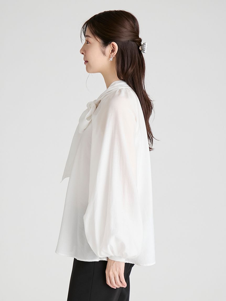 ビッグリボンセミシアーブラウス(ブラウス・シャツ)｜TOPS（トップス