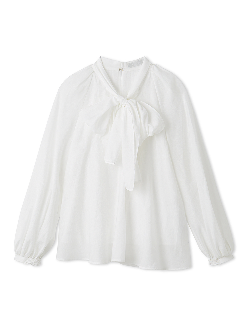ビッグリボンセミシアーブラウス(ブラウス・シャツ)｜TOPS（トップス