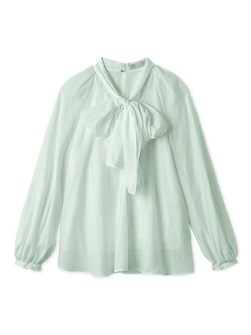 ビッグリボンセミシアーブラウス(ブラウス・シャツ)｜TOPS