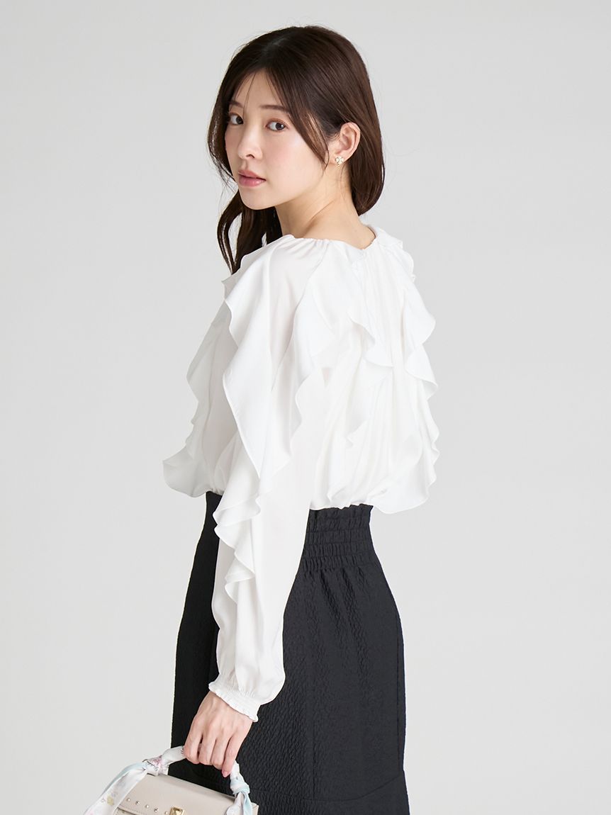 ラッフルブラウス(ブラウス・シャツ)｜TOPS（トップス）｜CELFORD