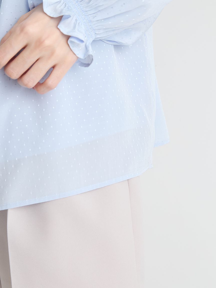 洗える】ビッグリボンスモックブラウス(ブラウス・シャツ)｜TOPS