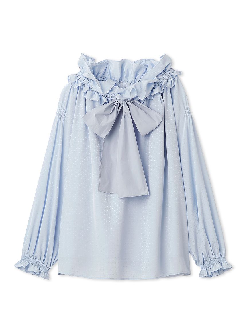 洗える】ビッグリボンスモックブラウス(ブラウス・シャツ)｜TOPS