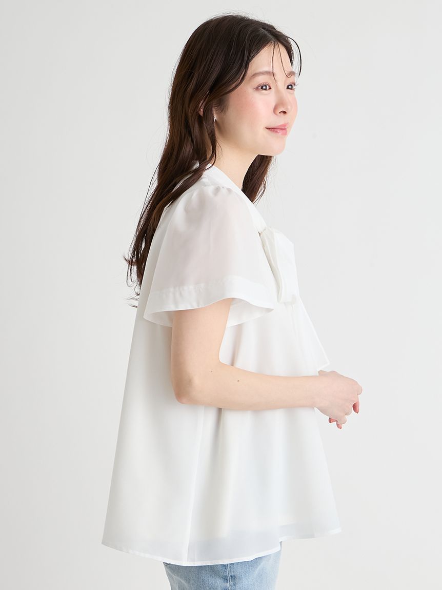 着飾る恋には理由があって　セルフォード　ブラウス HANAE MORI×CELFORDコラボ】ハートモチーフプリントブラウス(ブラウス