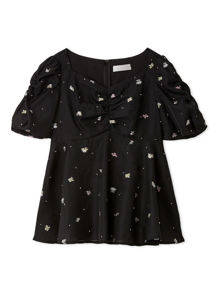 mamakumaページ 小花ジャガードペプラムブラウス(ブラウス・シャツ)｜TOPS（トップス