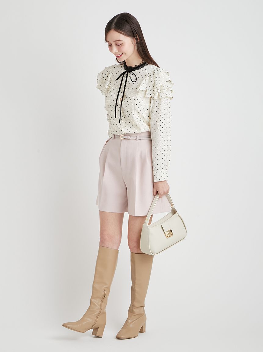 洗える】ハートドットプリントブラウス(ブラウス・シャツ)｜TOPS