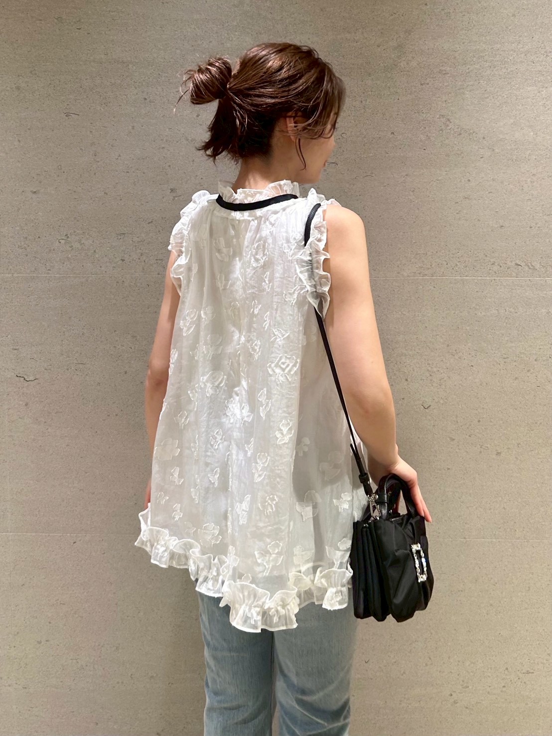 ブラックリボンジャガードチュニック(ブラウス・シャツ)｜TOPS