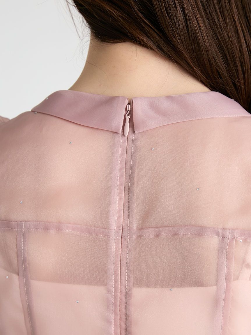 洗える】ビジューペプラムブラウス(シャツ・ブラウス)｜TOPS｜CELFORD
