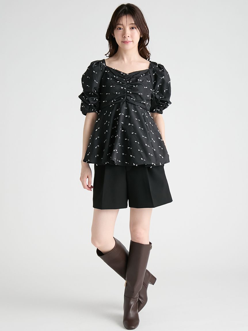 リボンジャガードチュニック(シャツ・ブラウス)｜TOPS｜CELFORD（セル