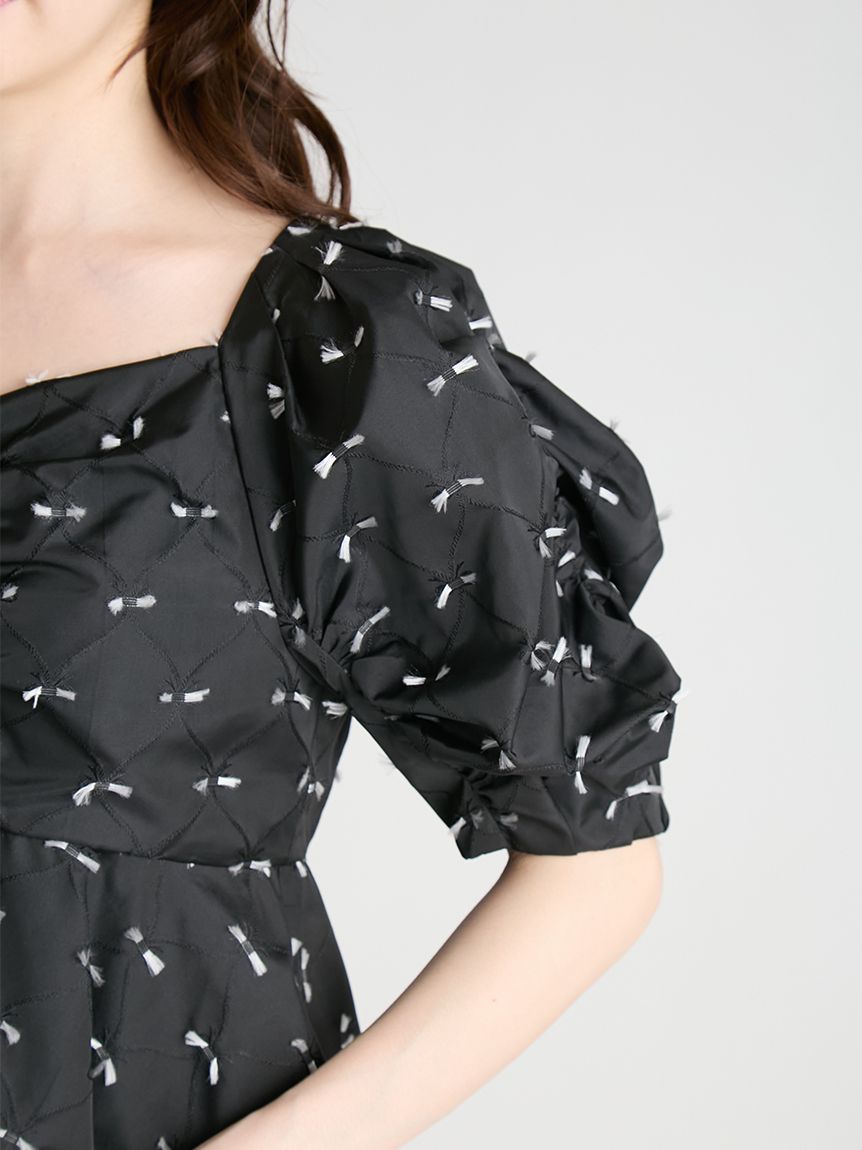 リボンジャガードチュニック(ブラウス・シャツ)｜TOPS（トップス