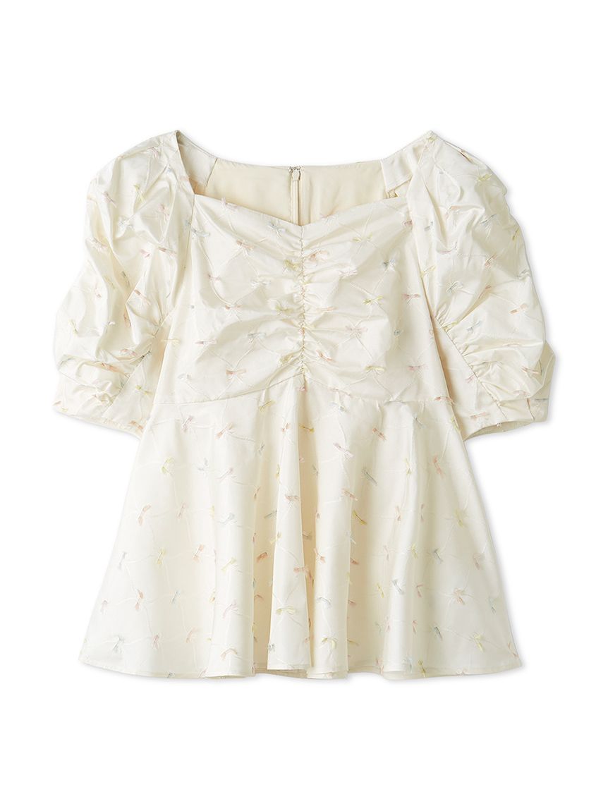 リボンジャガードチュニック(ブラウス・シャツ)｜TOPS（トップス