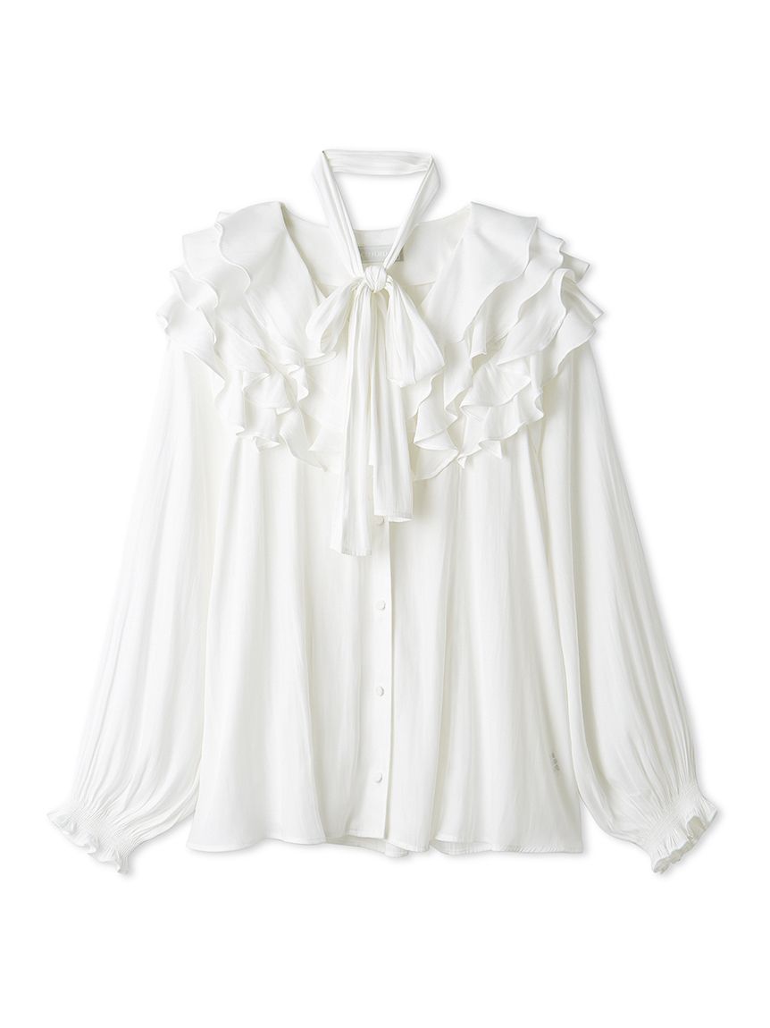 洗える】ラッフルフリルブラウス(シャツ・ブラウス)｜TOPS｜CELFORD