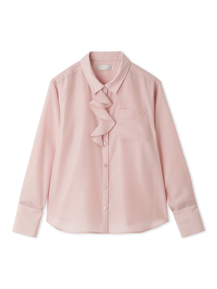 洗える】アシメフリルシャツ(ブラウス・シャツ)｜TOPS（トップス