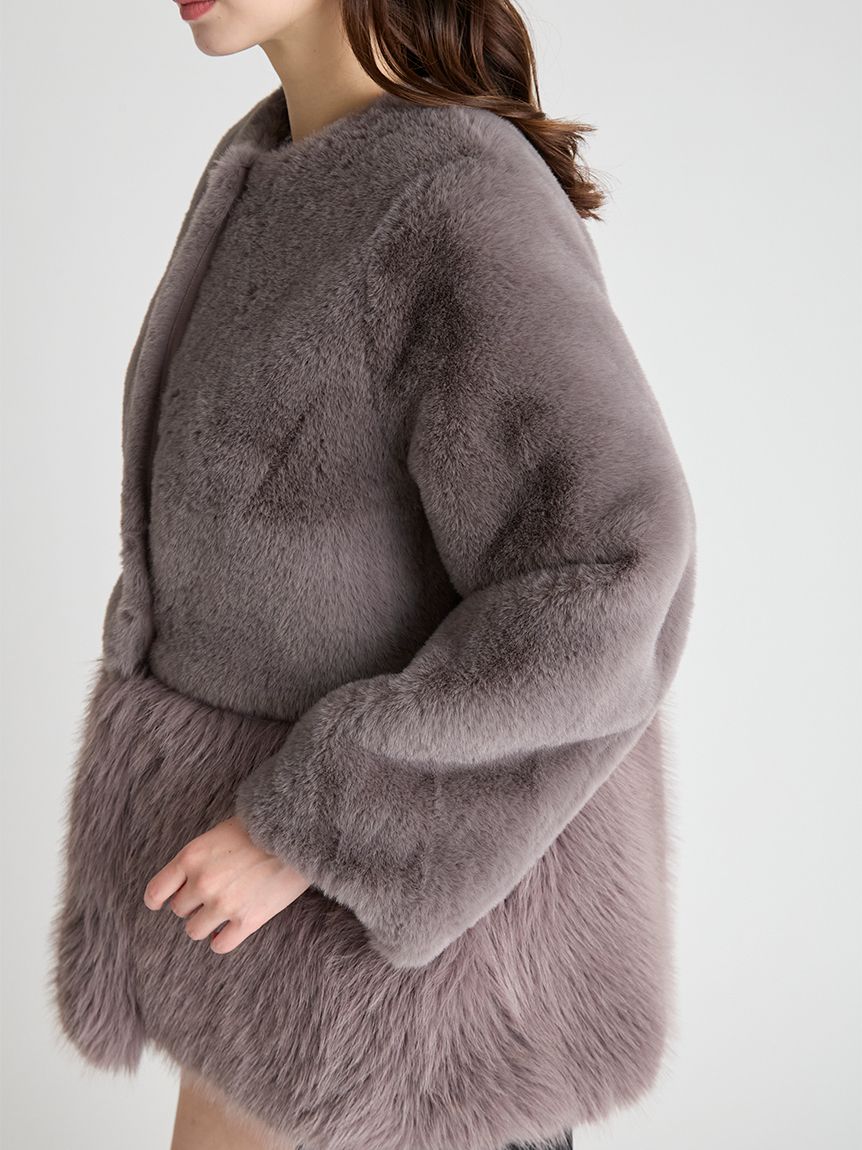 セルフォード♡2wayファーコート♡ピンク 新品】CELFORD 2wayファーコート ピンク - メルカリ