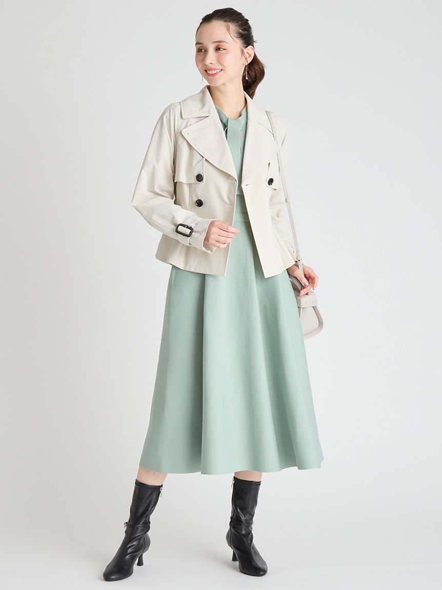 ペプラムトレンチショートコート(コート)｜OUTER（アウター