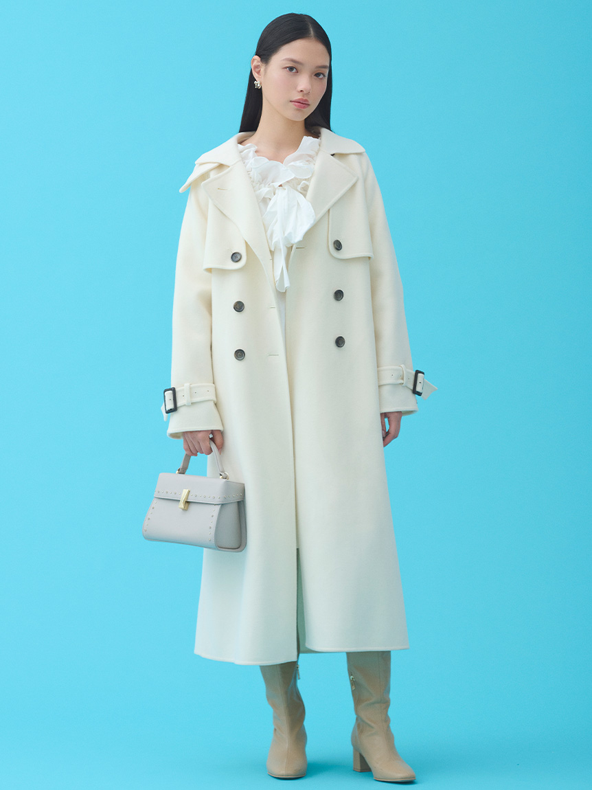 ウール混ロングトレンチコート(コート)｜OUTER（アウター）｜CELFORD