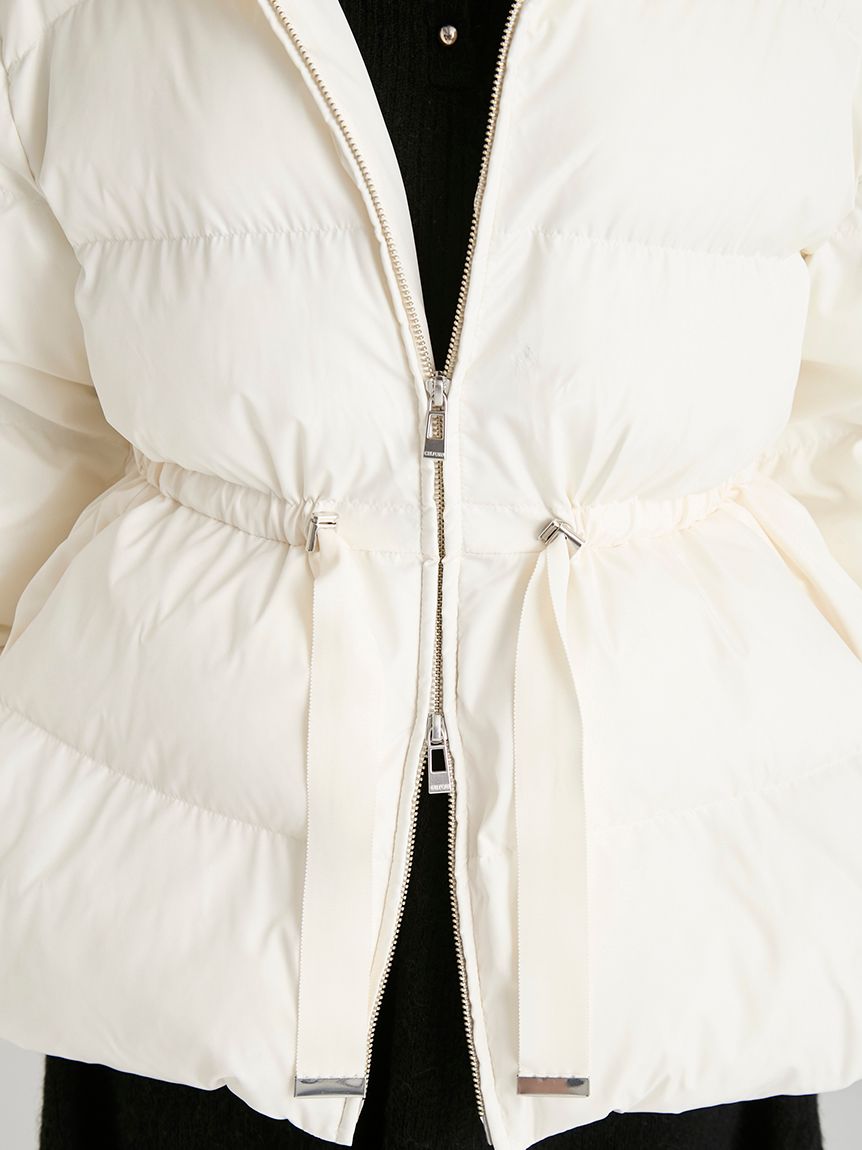 撥水加工】ファー襟付きキルティングショートコート(コート