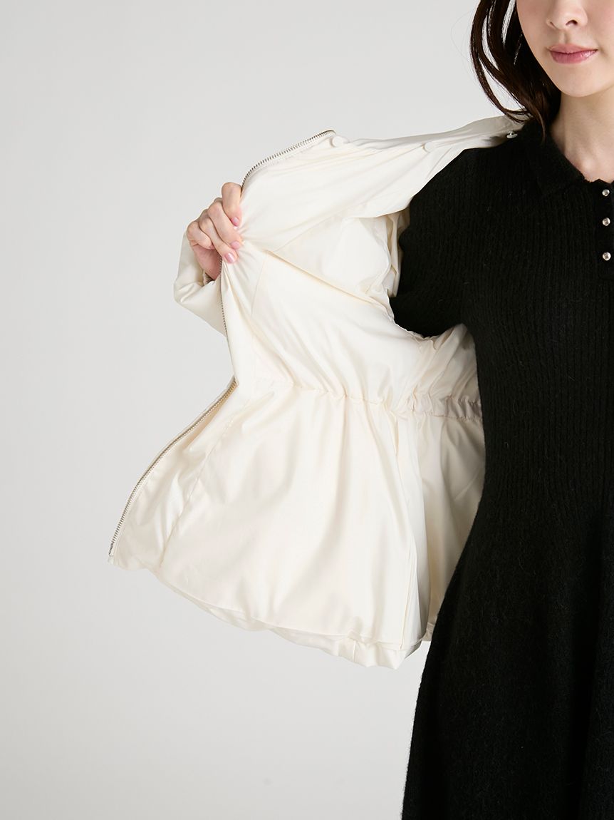 CELFORD ファー襟付きキルティングショートコート 38 アイボリー ファー襟付きキルティングショートコート(コート)｜OUTER