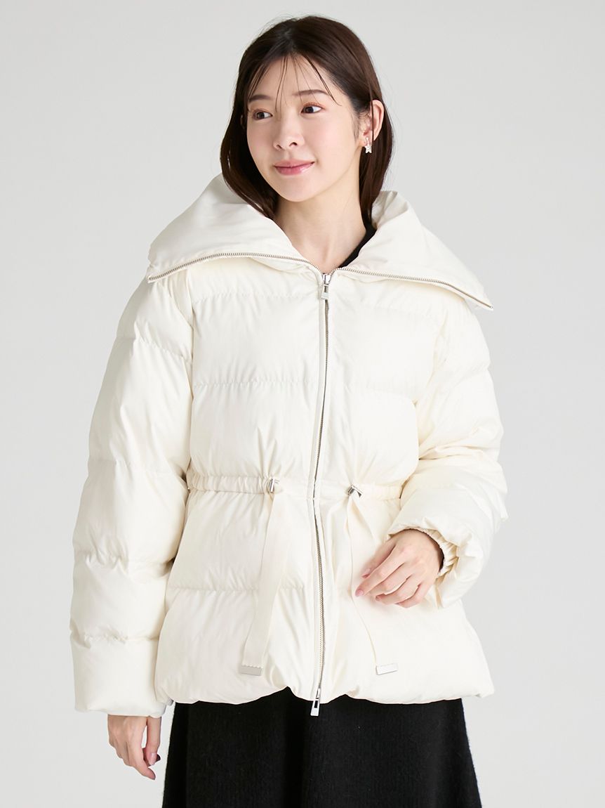 ファー襟付きキルティングショートコート(コート)｜OUTER