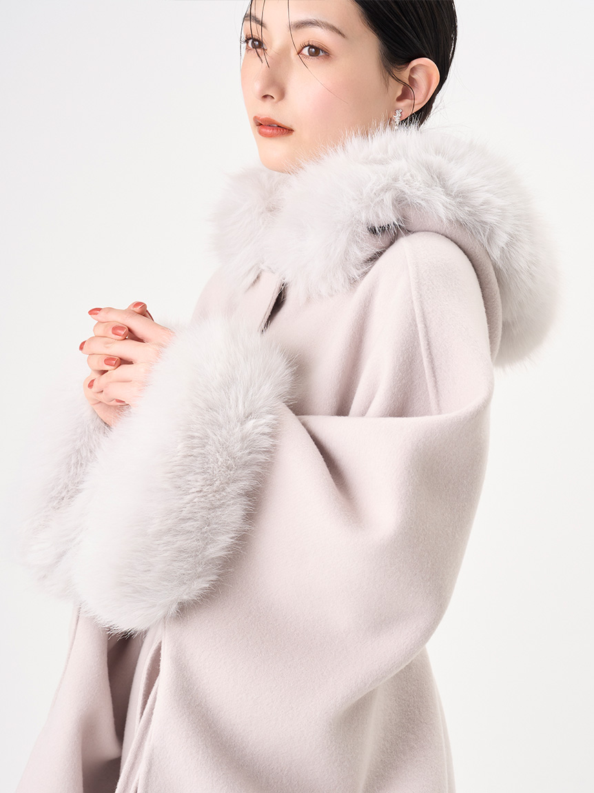 ファーポンチョコート(コート)｜OUTER（アウター）｜CELFORD（セル