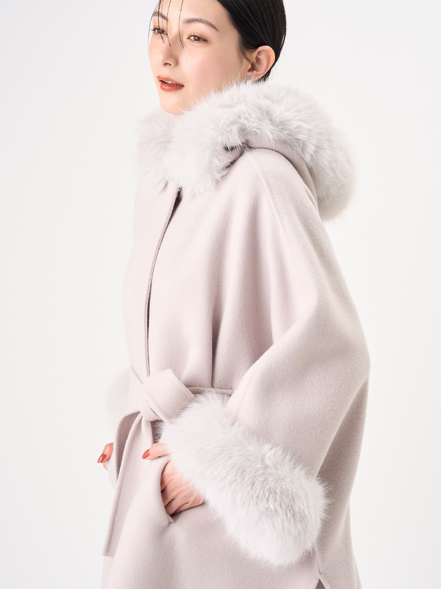 美品・ロシアンセーブル⭐️DENA／ファーコート／裏地刺繍 ファーポンチョコート(コート)｜OUTER（アウター）｜CELFORD（セル