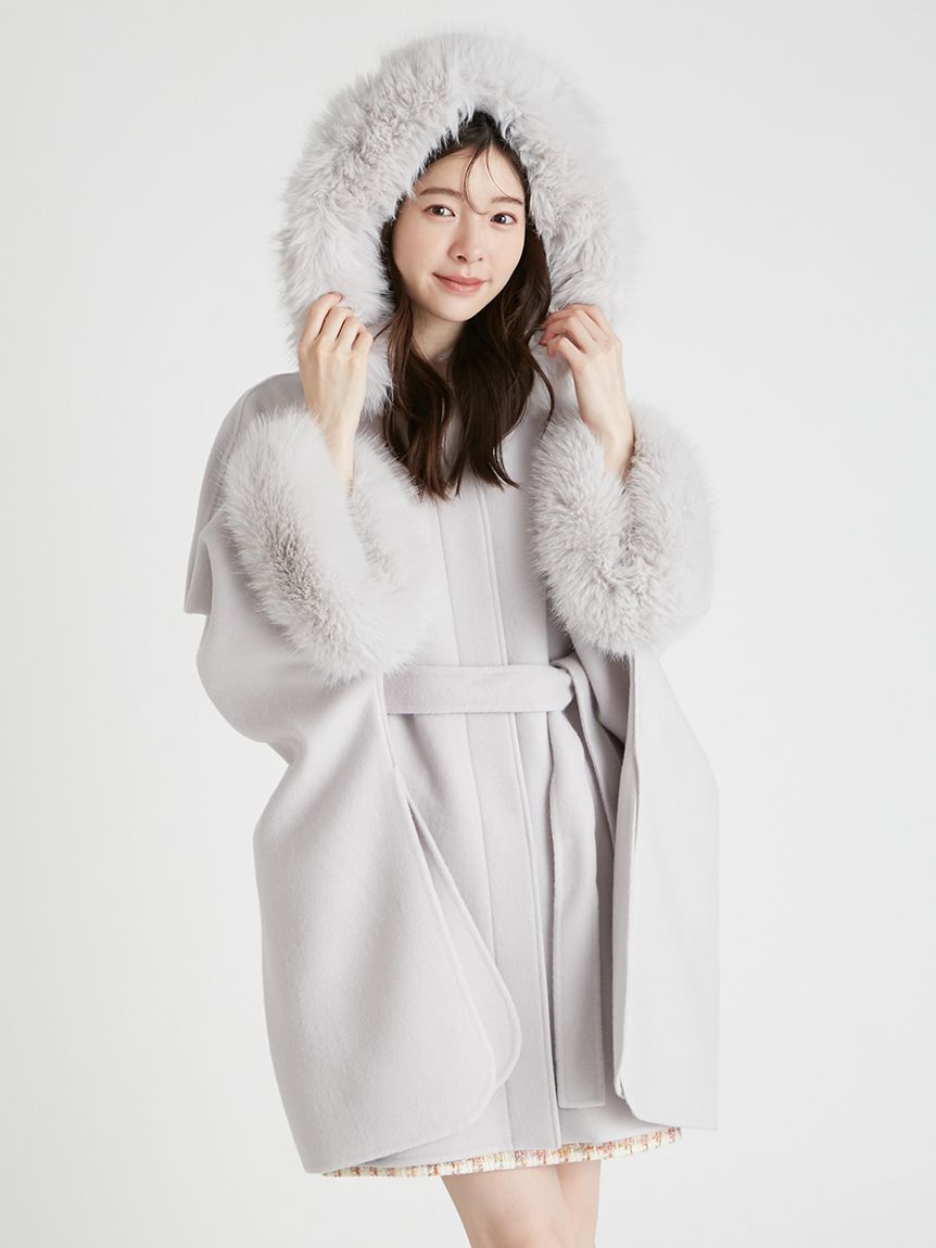 ファーポンチョコート(コート)｜OUTER（アウター）｜CELFORD（セル