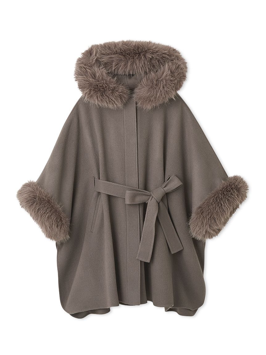 CELFORD（セルフォード） ファーポンチョコート 2025新作 CELFORD（セルフォード） ポンチョ ファーポンチョコート レディース