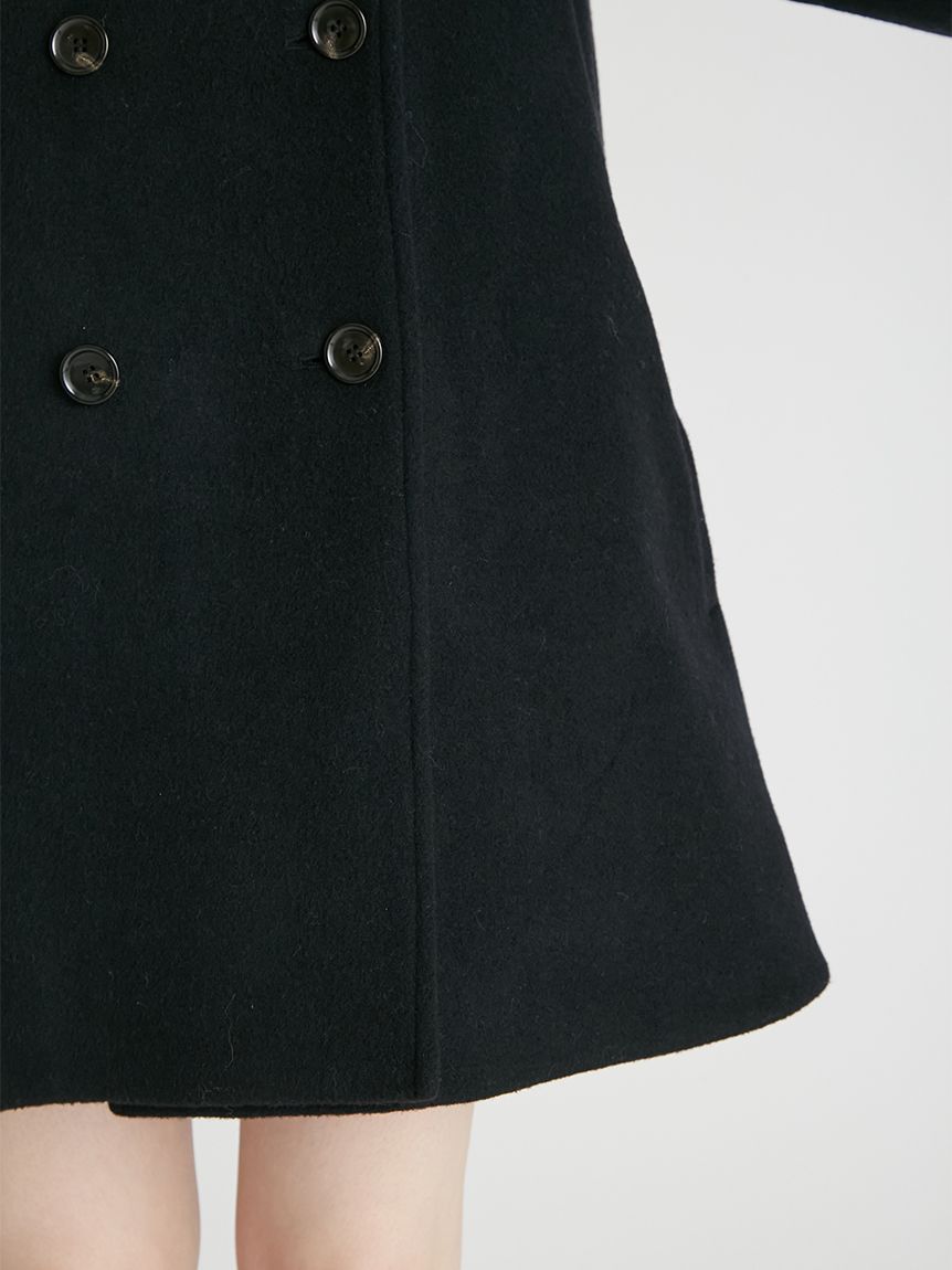 極美品⭐️CELFORD ダウンコート　ブラック　38 Aライン Aラインウールミドルコート(コート)｜OUTER（アウター
